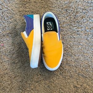 Multicolor Vans Yellow Purple Blue